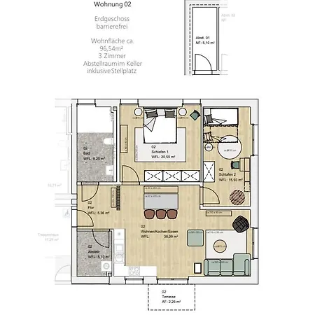 Seaside 2 Mit Terrasse Apartment *